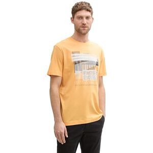 TOM TAILOR T-shirt voor heren, 37103 - Peachy Orange, XL
