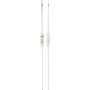 Hirschmann 1340140 pipet, klasse AS, gegradueerd, 2:0,1 ml, bruin (12-pack)