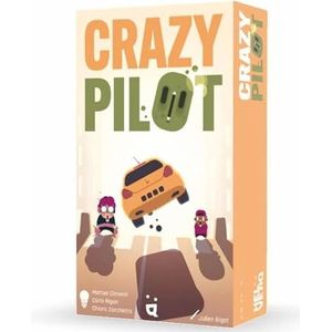Helevtiq Crazy Pilot 99265 racespel vanaf 8 jaar – pilot je kaarten als een stuur en wees de eerste bij aankomst – voor 2 tot 6 spelers
