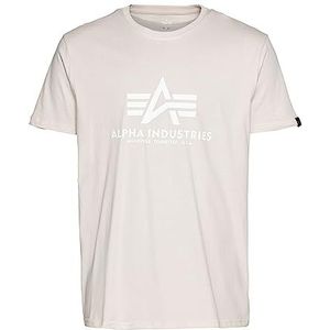 Alpha Industries Basis T-shirt Heren T-shirt Jet Stream White/White