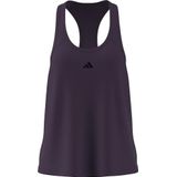 adidas Dames Train Essentials Minimal Branding Racerback Tank Top, aurora plum/black, L