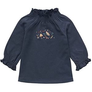 Noppies Baby Babymeisjesjurk met lange mouwen voor meisjes, blauw nachts-P609, 74