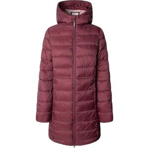 Pepe Jeans - Sally - Lange Jas - Kastanjebruin - Gerecycled Nylon - Waterafstotend