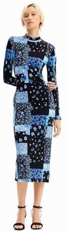 Desigual - Los Angeles - Jurk - Blauw - Dames