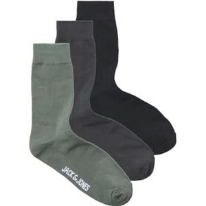 JACDAVID SOCKS 3 PACK SN, Agave Green/Pack: Sky Captain - Asfalt, One Size