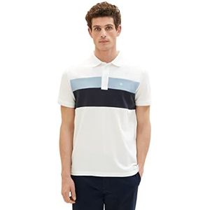 TOM TAILOR 1037068 Poloshirt voor heren, 11186-Blanc De Blanc White, XS, 11186 - Blanc De Blanc White, XS
