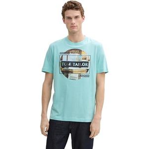 TOM TAILOR T-shirt voor heren, 12433 - Mint Haze, XXL