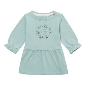 Noppies Baby Girls Dress Normandy Speeljurk met lange mouwen, borstprint, voor meisjes, Blue Surf - P425, 68 cm
