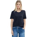 Cecil Basic T-shirt voor dames, Universeel Blauw, XS