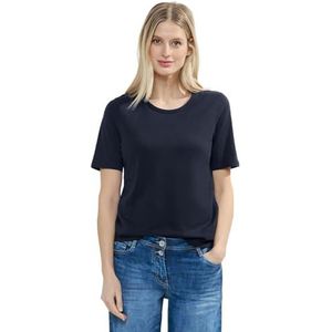 Cecil Basic T-shirt voor dames, Universeel Blauw, XS
