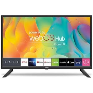 CELLO 24"" Smart TV LG WebOS HD Ready Fernseher mit Triple Tuner S2 T2 FreeSat Bluetooth Disney+ Netflix Apple TV+ Prime Video