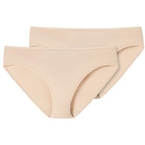 Schiesser Dames 2 PACK Tai Slip Biologisch Katoen - 95/5 Organic, Haut_174385, 48