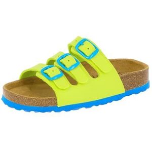 Lico BIOLINE KIDS Uniseks, kinderen Instapschoenen, Limoen/blauw, 28 EU