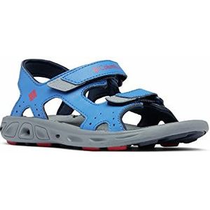 Columbia Techsun Vent Sandalen voor Kinderen, Blauw (Stormy Blue/Mountain Red), 37 EU