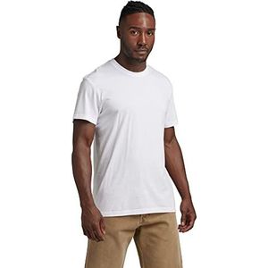 G-STAR RAW Heren Back gr RAW R T T-shirt, wit (White D23160-336-110), XXL, wit (White D23160-336-110), XXL