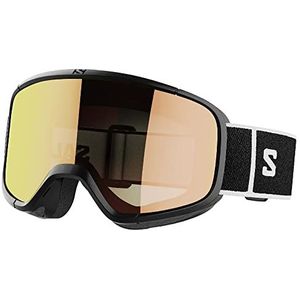 Salomon Aksium 20 Fotochroom Skibril, snowboardbril, uniseks, uitstekende pasvorm en comfort, duurzaamheid en automatisch geoptimaliseerd zicht, zwart, zonder maat