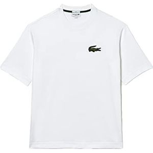 Lacoste TH0062 T-Shirt & Turtle Neck Shirt, Wit, 5XL Unisex, Wit., 5XL