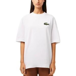 Lacoste TH0062 T-Shirt & Turtle Neck Shirt, Wit, 5XL Unisex, Wit., 5XL
