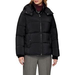 s.Oliver BLACK LABEL Donsjack met afneembare capuchon, zwart, 36