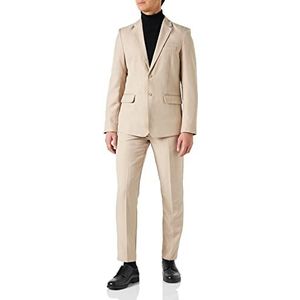 ONLY & SONS Men's ONSEVE Slim 0052 Suit Blazer, beige, 48, beige, 48