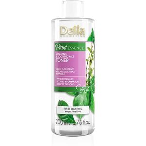 Delia Cosmetics Plant Essence Moisturizing & Soothing Facial Toner - Natuurlijke ingrediënten - Voor alle huidtypes - Hydrateert, verfrist, verstevigt, vernauwt de poriën, 200ml
