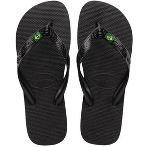 Havaianas Top Brasil Teenslippers, uniseks, voor volwassenen, Zwart, 33/34 EU