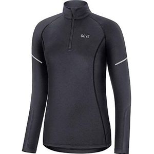 GORE WEAR - M Mid Shirt - Thermoshirt - Zwart - Comfort Fit, Vochtafvoerend, Halve Rits