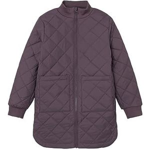NAME IT NKFMELISA Long Quilt Jacket gewatteerde jas, Arctic Dusk, 122, Arctic Dusk, 122 cm