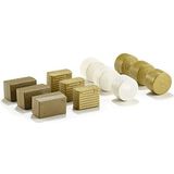 siku 2463, Bale Assortment, 1:32, Plastic, Gold/White, 3x 4 different types