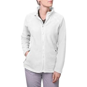 HRM Dames Fleece Jas met Rits, Wit, Maat XS I Vrouwen Premium Fleecejack Gemaakt van Micro Polar Fleece I Functionele Jas voor Vrouwen I Werkkleding I Hoogwaardige & Duurzame Dameskleding