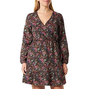 ONLY Jurk 'Ova'  oranje / pink / zwart / wit