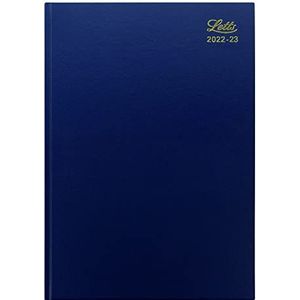 Letts Standard A4 Academisch 22-23 weken om 13 maanden dagboek te bekijken - blauw