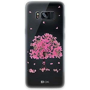 4-OK Flower beschermhoes voor Samsung Galaxy S8 Plus, roze boom