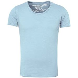 KEYLARGO Heren Bread New Round T-shirt, Steel Blue (1214), XXL