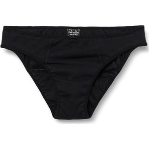 Menstruatieslipje, klassiek, middelgroot, voor jongeren, 100% biologisch katoen, ref Eglantine T12 jaar, absorberend en herbruikbaar, Zwart, 12 Jaren