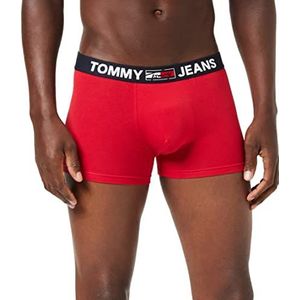 Tommy Jeans Herenondergoed met stretch en duurzame elastische tailleband, ondergoed voor heren, Primair Rood, S