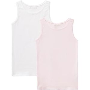 United Colors of Benetton Set van 2 tanktops 3ZQM0H406, pastelroze, 00H, XS voor meisjes, Pastel roze 00h, XS