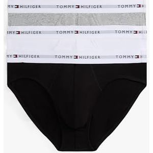 Tommy Hilfiger Heren 3P KORTE UM0UM03702 Brief, Geel, XXL, Geel (Zwart/Wit/Mid Grey Heather), XXL