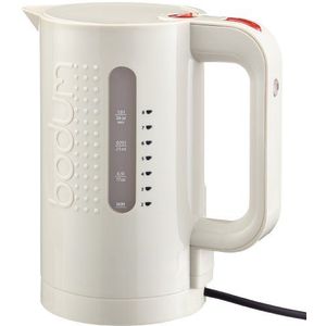 Bodum Bistro Elektrische waterkoker (automatische uitschakeling, 2200 Watt, 1,0 liter) crèmekleurig, crème