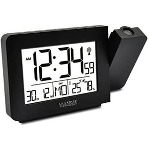 La Crosse Technology - WT522 radiogestuurde wekker met projectie - zwart