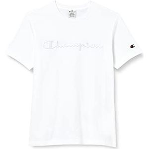 Champion Rochester 1919 Logo Crewneck S-S T-shirt, wit, XS voor heren, Wit, XS