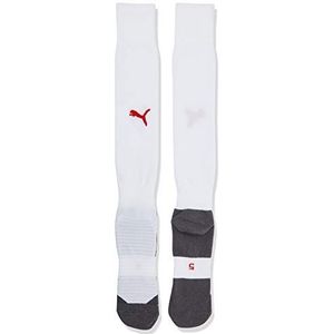 PUMA Liga Socks Core Socks Liga Socks Core voor heren, wit-rood, 35-38 (fabrieksmaat: 2)