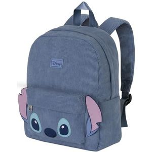 Karactermania - Lilo en Stitch - Rugzak - Blauw - Corduroy - Ruim Compartiment