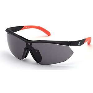 adidas Sp00160002a S G 00 race-zonnebril, UV, zwart/rookgrijs, eenheidsmaat voor heren, zwart/rookgrijs, One size