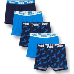 PUMA Boxershorts voor jongens (verpakking van 5 stuks), Blue Combo, 158/164 cm