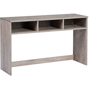 39F FURNITURE DREAM Contemporary Design console tafel in grijs hout met opslag en ruimtebesparend oppervlak, MDF, grijs, 100x30x60cm