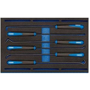 Draper 63494 Lange Reach Haak en Pick 6 Stuk Set in 1/4 Lade Eva Insert Tray