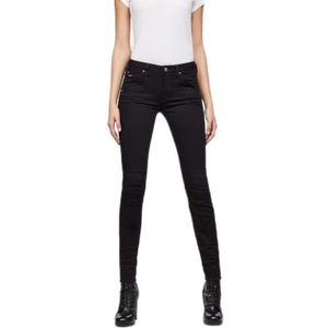 G-STAR RAW 5622 Mid Waist Skinny Jeans Dames - zwart - W28/L34