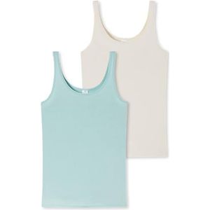 Schiesser Dames 2-pack top onderhemd Modal Essentials ondergoed, gesorteerd 4_179224, 48, Gesorteerd 4_179224, 48