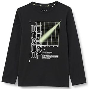 4F Lange mouwen M139 Deep Black Kind 152, Diepzwart, 12 jaar